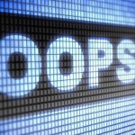 Oops Computer Glitch